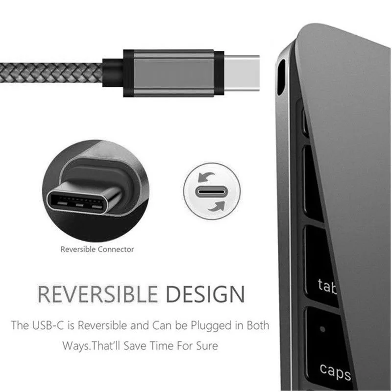 Nylon Data Cable Fast Charger USB A to Type C Charging Cable For Huawei Samsung Android Phone TypeC Charging Device 1M 2M 3M image 4