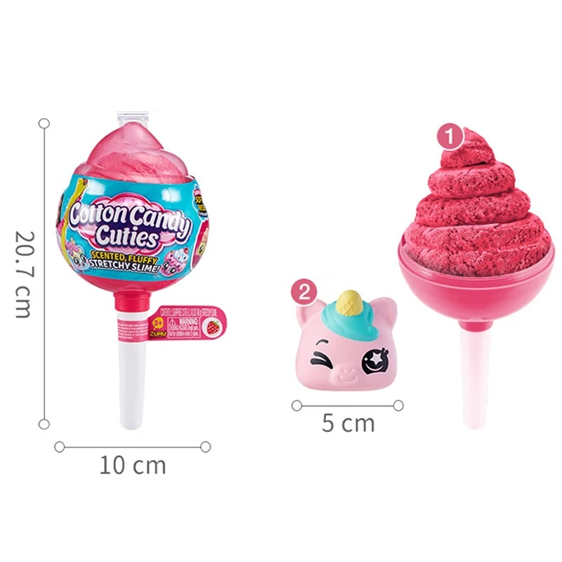 Kawaii Oosh Cotton Candy Cuties By Zur Collectiblenew Oosh Smart Sand Pink Pack Sculpt & Shape Collectibles Fidget Toys