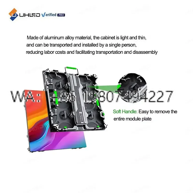 4x3m Indoor Outdoor Waterproof LED Video Wall Panel P2.976mm Rental Display Screen for Stage Event