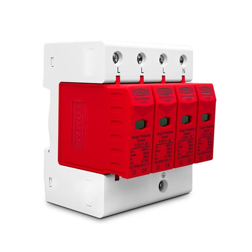 Imagen 2 del producto Protector Contra Sobretensiones TOMZN AC SPD 4P 3P+N 10-20KA 20-40KA 30-60KA 275V 385V 420V, Dispositivo de Protección Contra Sobretensiones de Bajo Voltaje OBO
