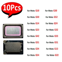 10Pcs，Front Top Earpiece Earphone Ear Speaker Receiver For Moto G52 G14 G10 G24 G23 G32 G42 G53 G30 G31 G50 G51 G34 G13 G54 G22