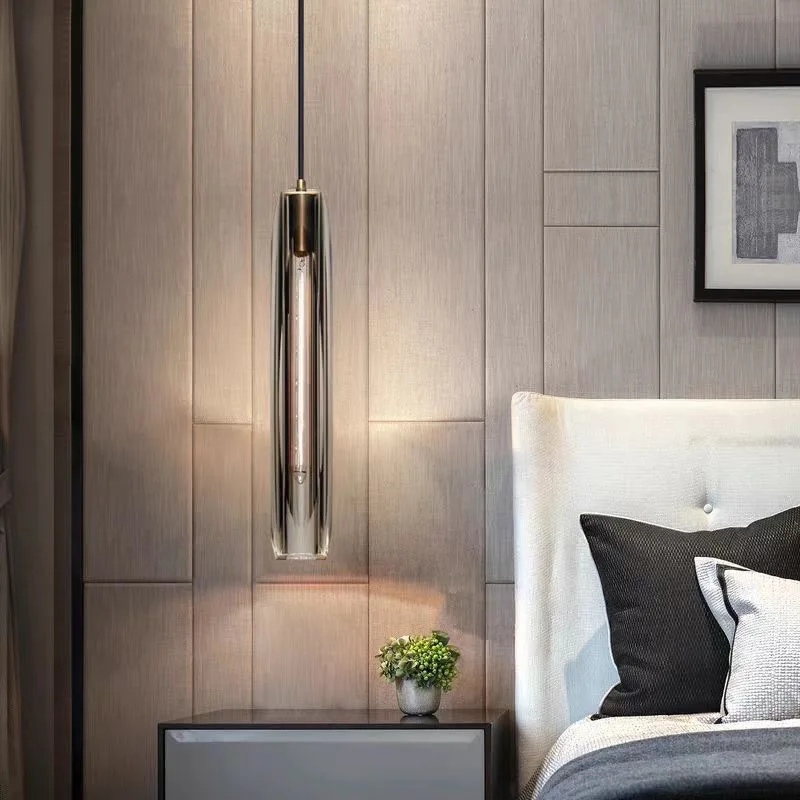Italian Luxury Crystal LED Pendant Lights Contemporary Minimalist Hanging Lamps Living Room Bedroom