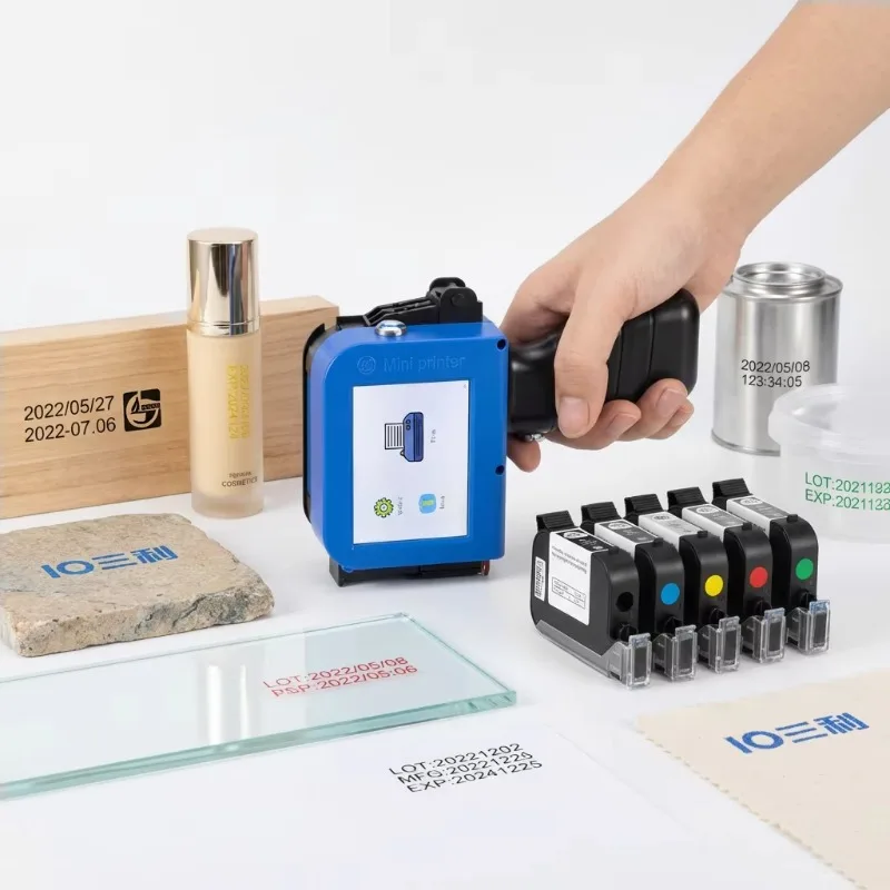 Digital Handheld Mini Portable Inkjet Date Printer for Food‑Bags Glass PET Bottles Metal PVC Tubes Wood Cartons Coding Printing view 4