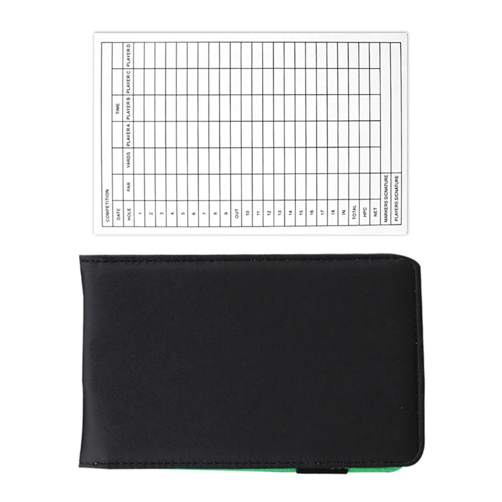 

1Set Stylish Golfs Scorebook Water Resistant Durable Scorecards Holder Easy to Use Golfing Tool Golf Scorecards Holder