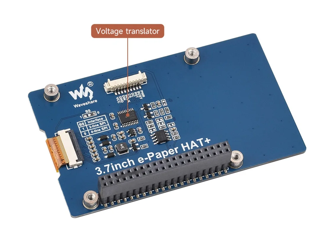 3.7inch E-Paper Display (G), E-Ink Display, 416 × 240 Pixels, Red/Yellow/Black/White, SPI Interface - Image 6