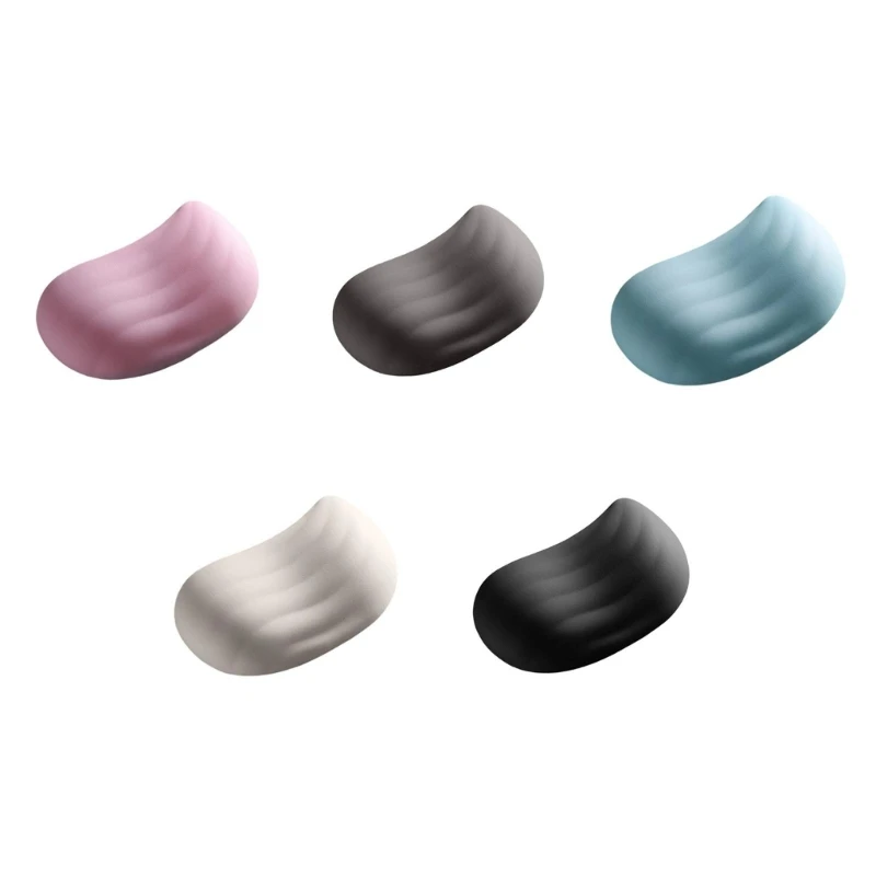 462E Small Waves Silicone Mouse Pad With Wrist Cushion For Office And Home Use