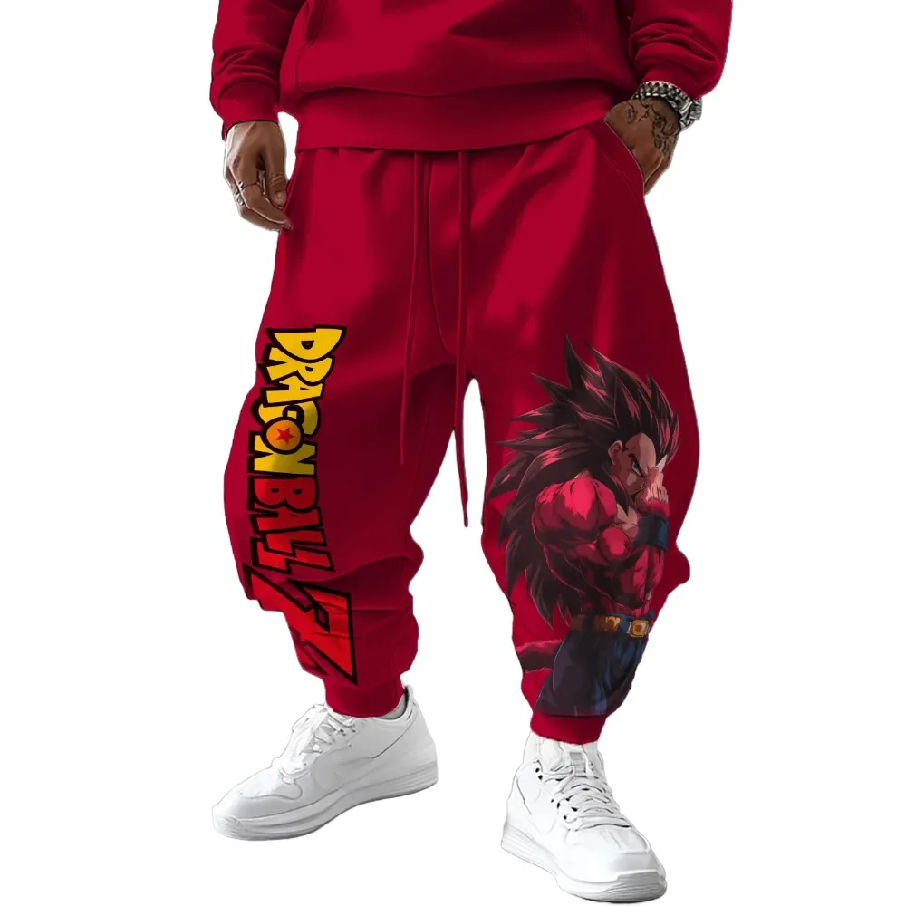 

Мужские спортивные штаны с анимационным периферийным принтом Dragon Ball, осенне-зимняя удобная повседневная мужская одежда высокого качества