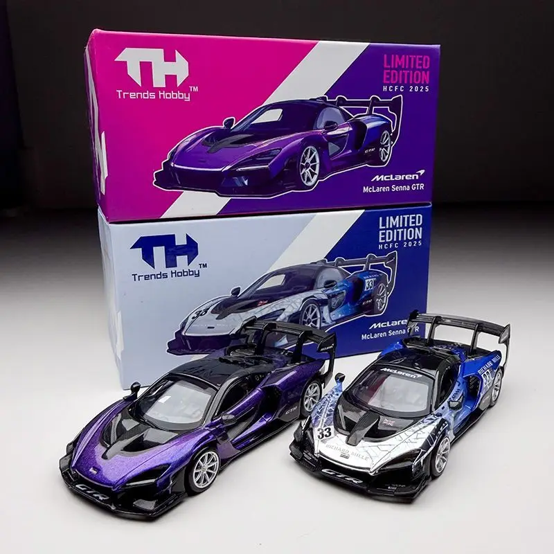 moule-sous-pression-1-64-echelle-2025-hangzhou-hec-exposition-edition-limitee-th-mclaren-senna-gtr-modele-de-voiture-en-alliage