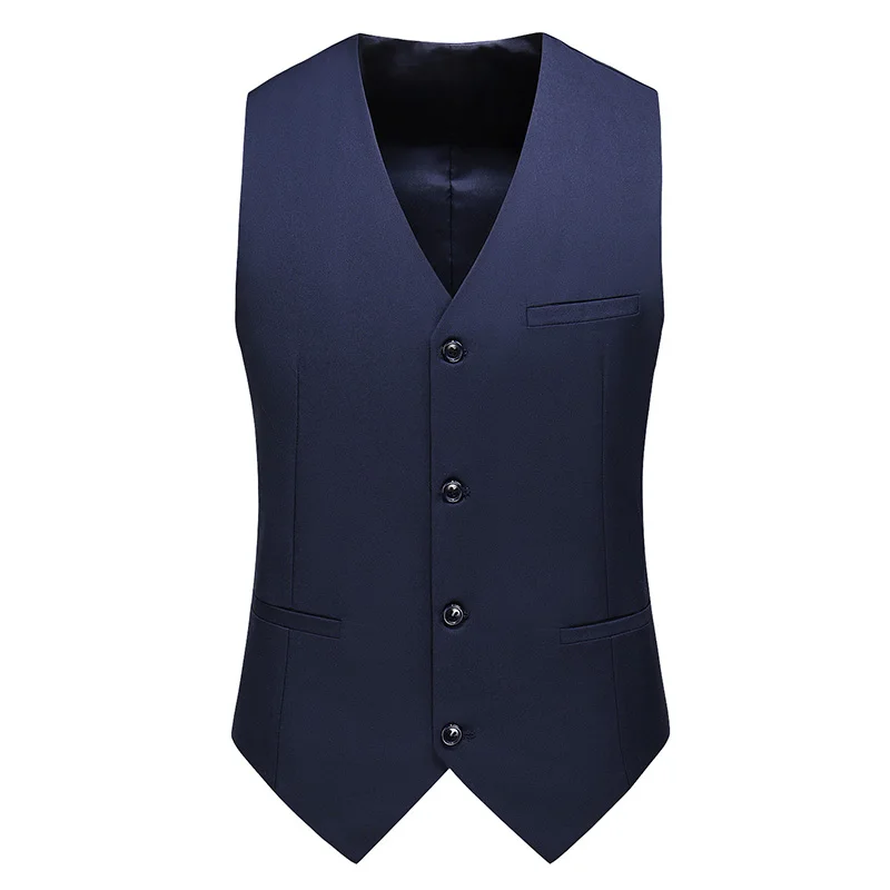 Tay Lỡ Form Công Sở Áo Vest 2022 Nam Sản Phẩm Mới Slim Fit Nam Size Lớn 6XL Cổ Áo