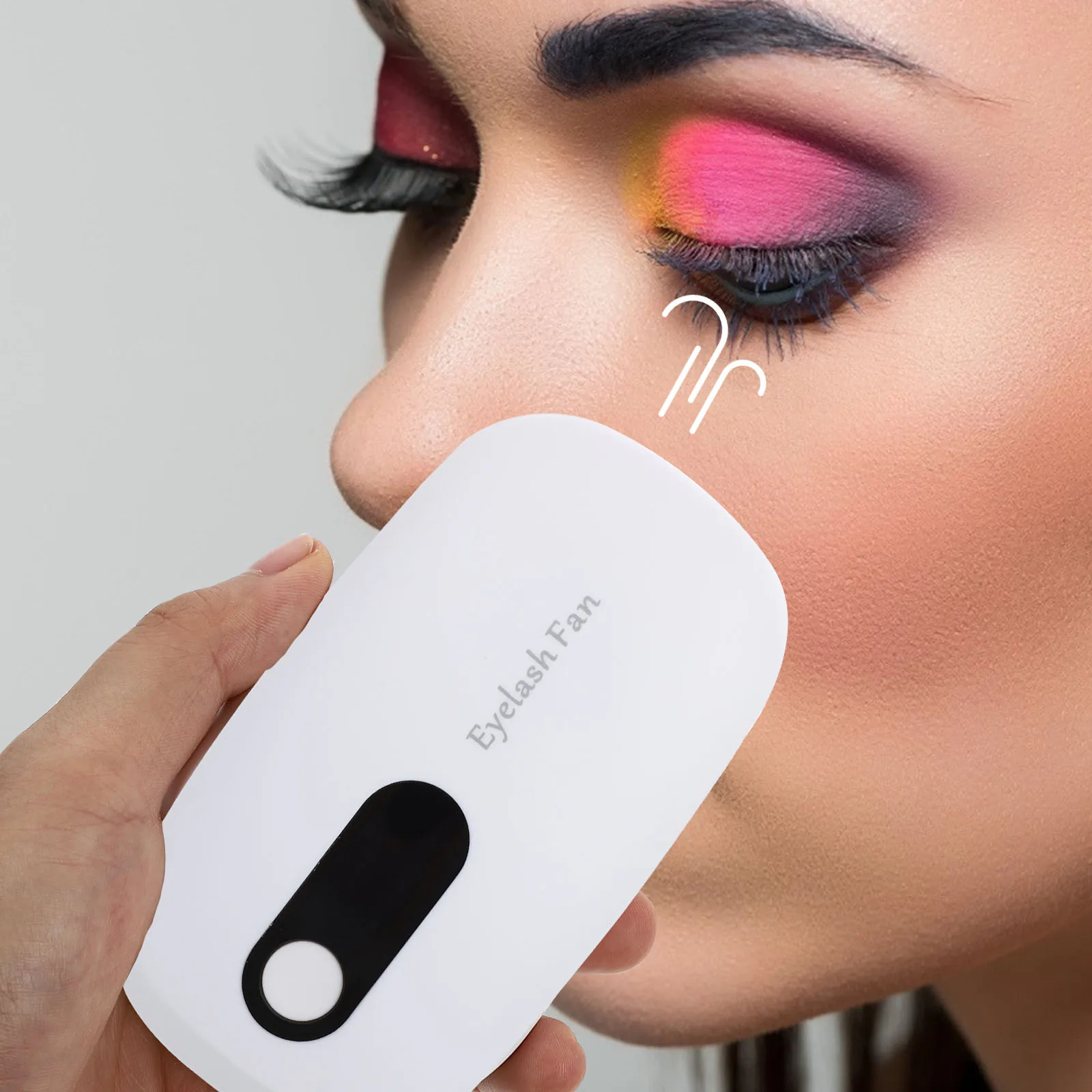 

Compact Travel Eyelash Blowdryer Lightweight Lash Extension Fan Drying Machine White
