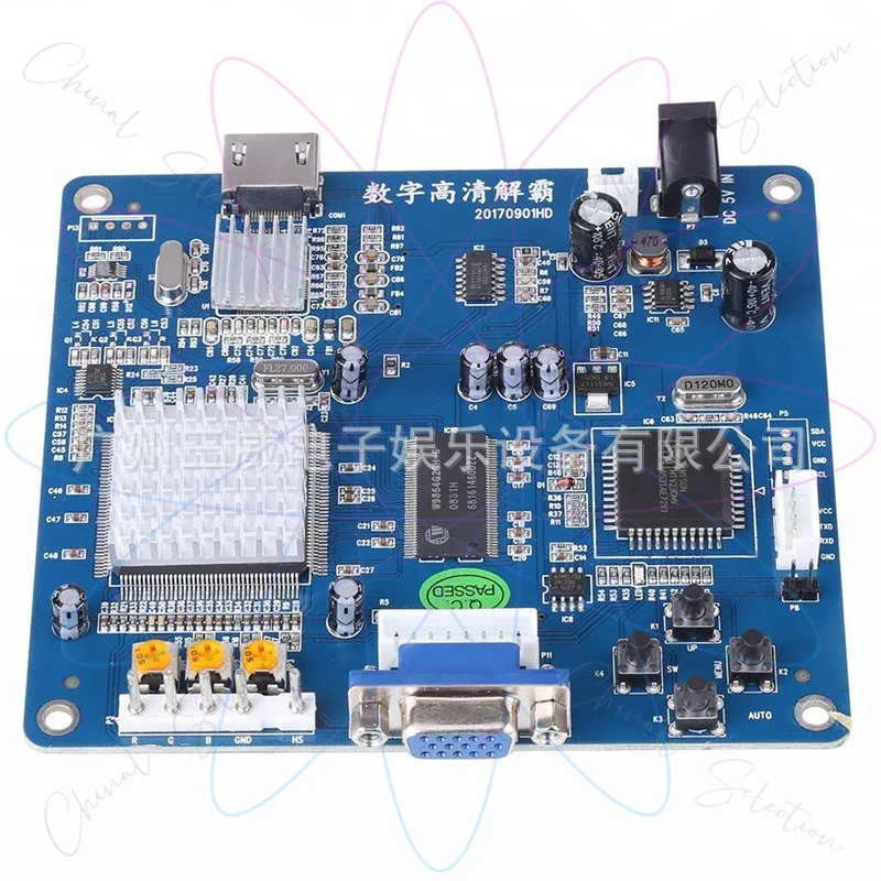 CGA/RGB/CGA/EGA/YUV To HDMI Converter Board High-resolution Video Signal Output Converter Board