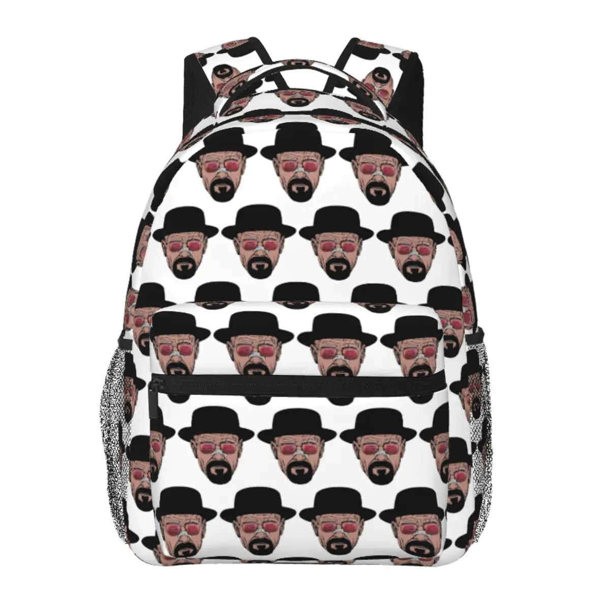 

Walter White Heisenberg Backpack Student BookBag Children School Bag Laptop Shoulder Bags for Men Women