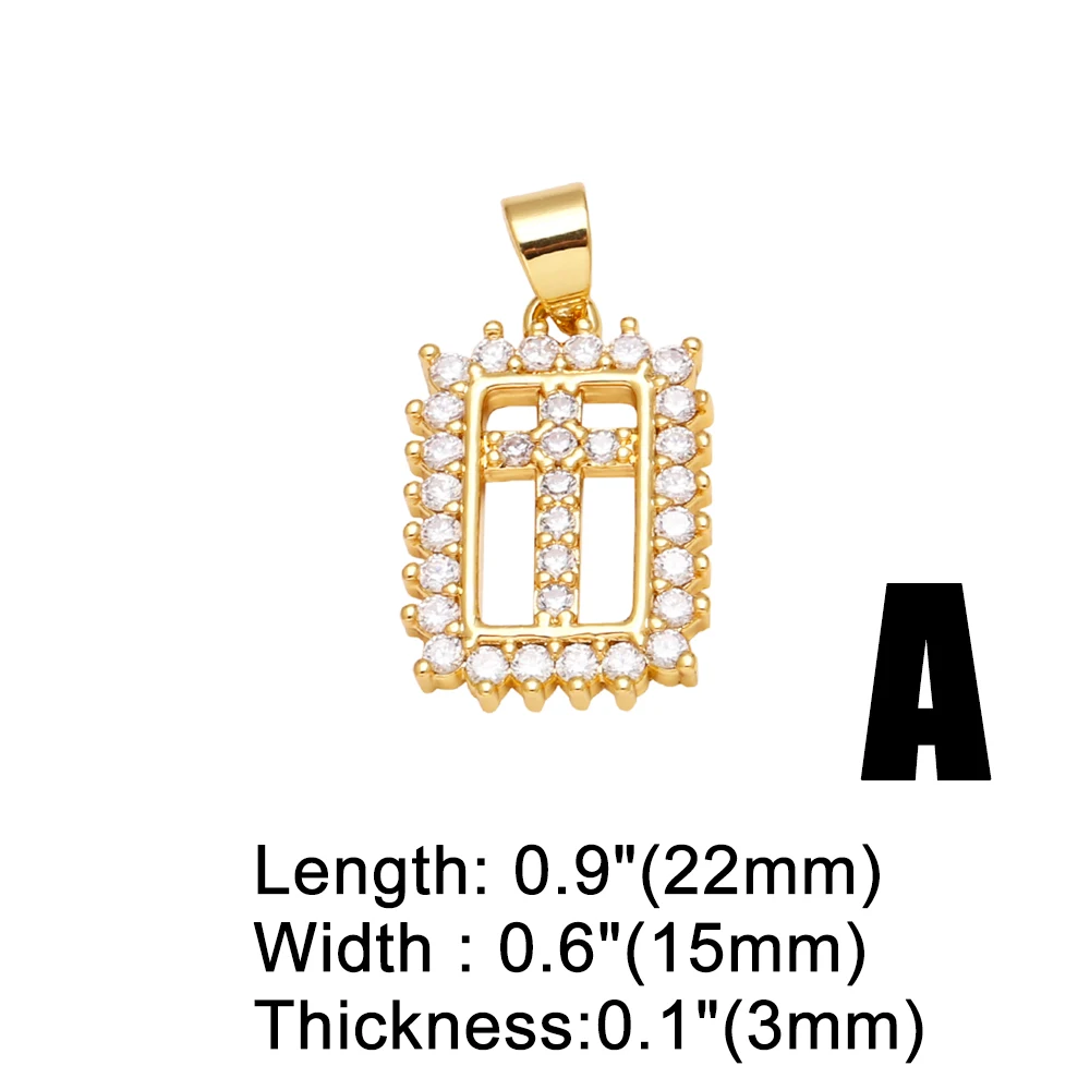 OCESRIO Fashion Beads Resin Virgin Mary Pendant for Necklaces Copper Gold Plated CZ Crucifix Jewelry Making Component pdtb693