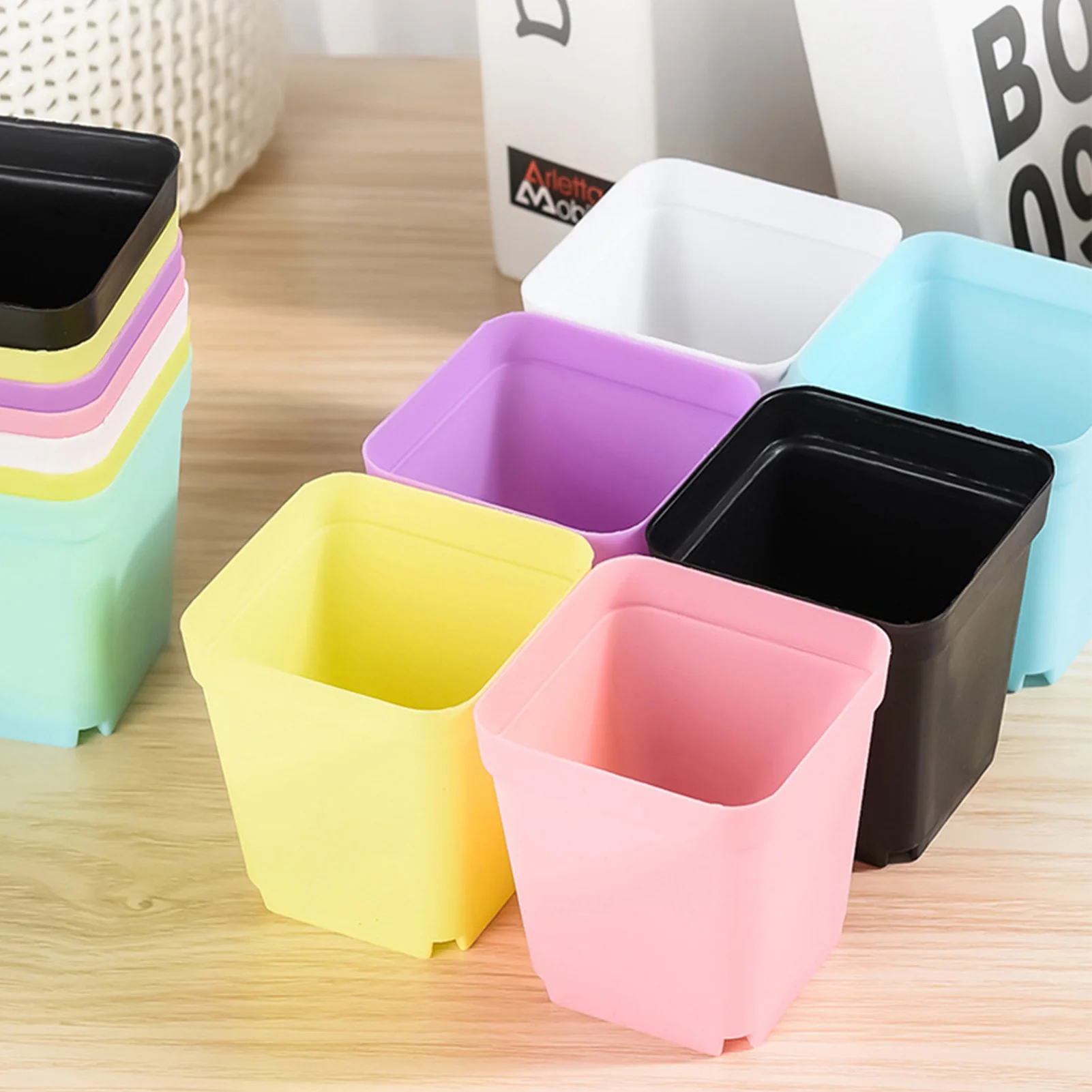 Flower Container Flower Pot Garden Decorative Seedling Flower Container  Pot for Courtyard Balcony Garden Flower Pot