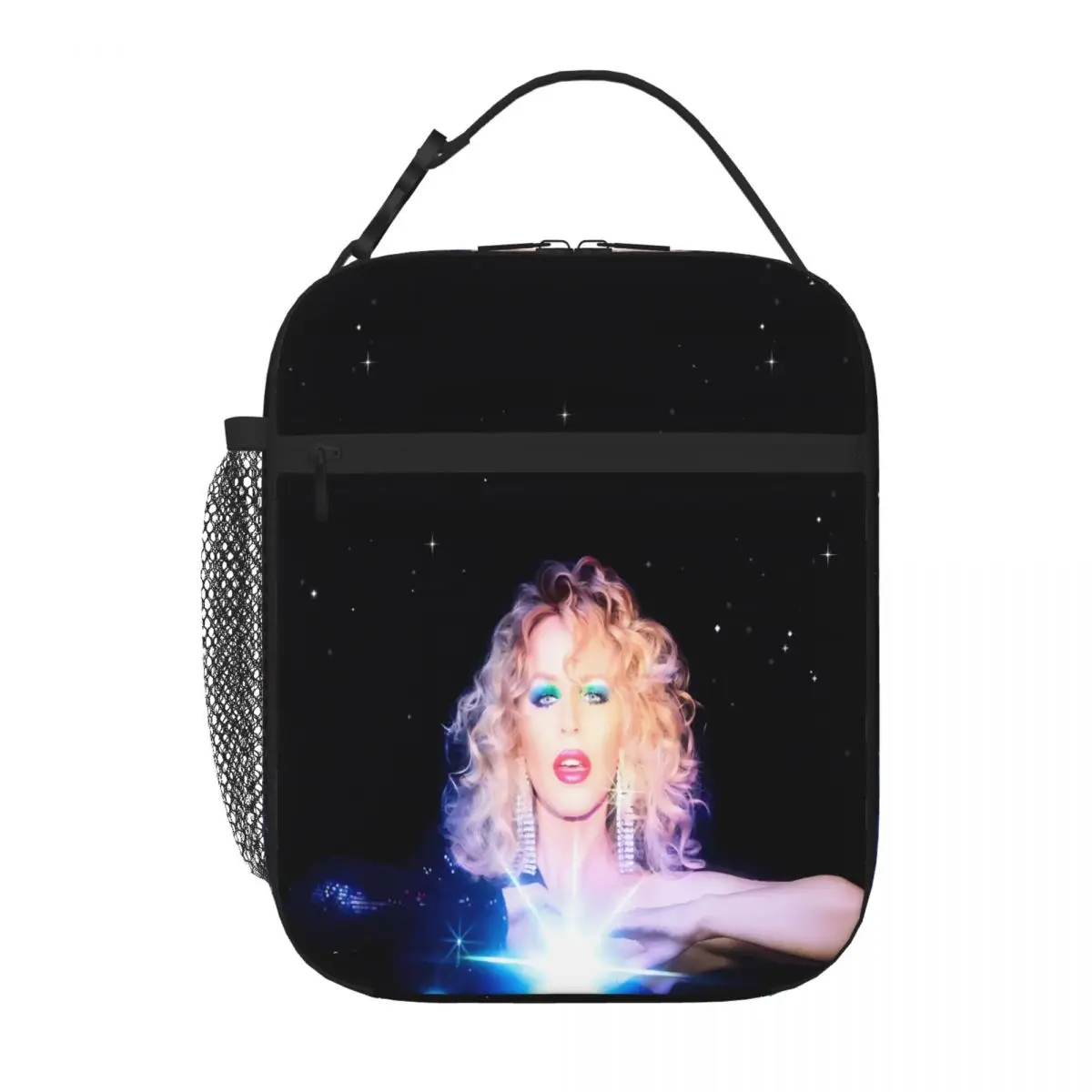 Bestselling Kylie Minogue Disco Cover Transparent Detail Student Lunch Bag Cruise Travel Carry Lunch Bag