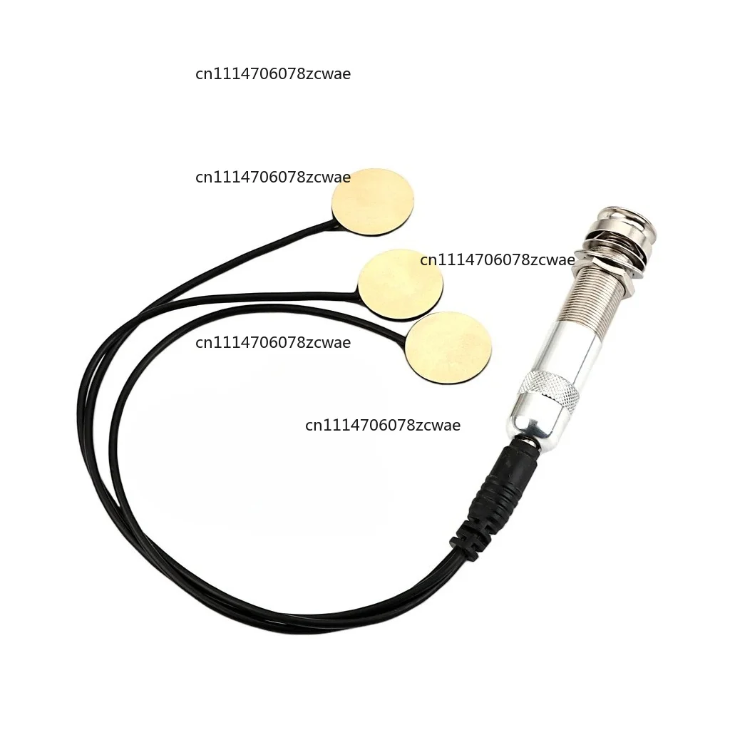 for Acoustic Guitar  Parts & Accessories 1pcs Piezo Contact Microphone Pickup with 3 Transducers