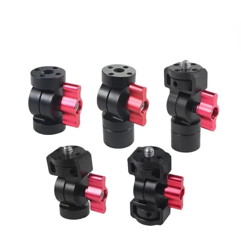 Adjustabe Tripod Ball Head Mount ARRI 1/4  Hole for  Monitor Stand Motorcycle Video Camera Bracket Light Holder