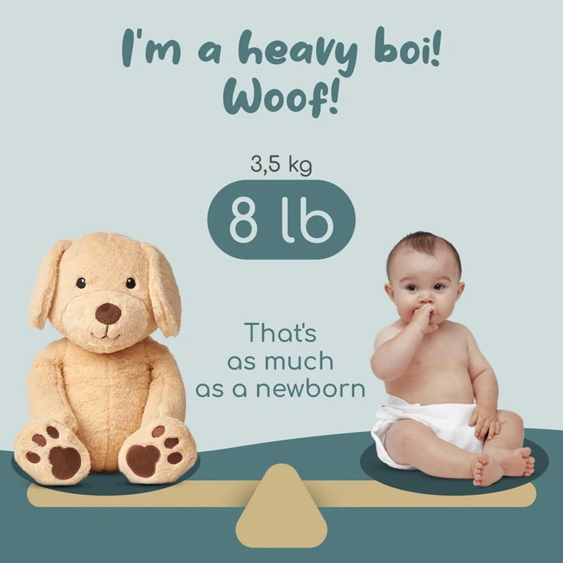 Cute Labrador Dog Plush Toy Simulation The Same Weight Golden Retriever Dog Assisted Sleep Doll Baby Soothing Toys Kid Toy