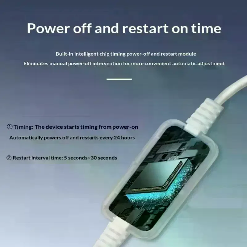 1Pc Timing 24H Automatic Power Off Reset Line DC 5V-15V 5.5x2.1mm Router Rebooter WiFi Reset Router Timing Restart Module Auto