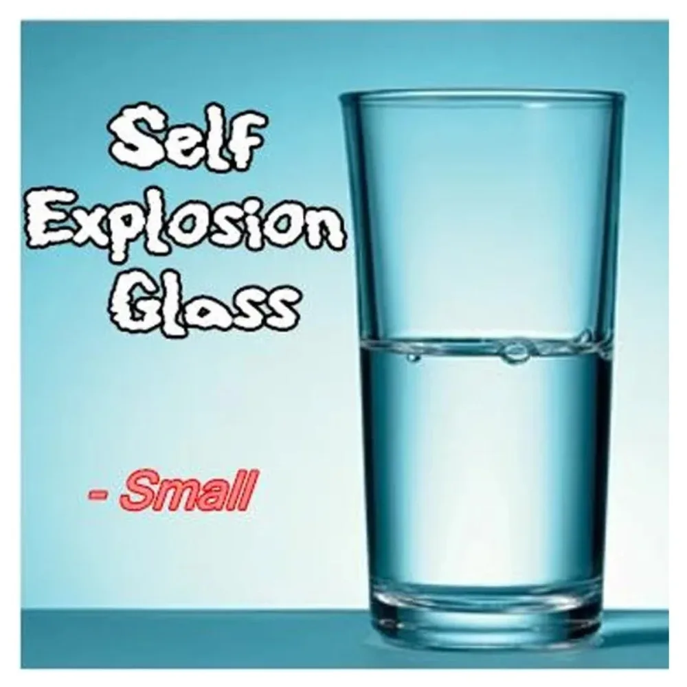 Self Explosion Glass (Small),(Dia 5.7* H 8.5cm)Magic Trick Stage Illusions Accessories Magia Prop