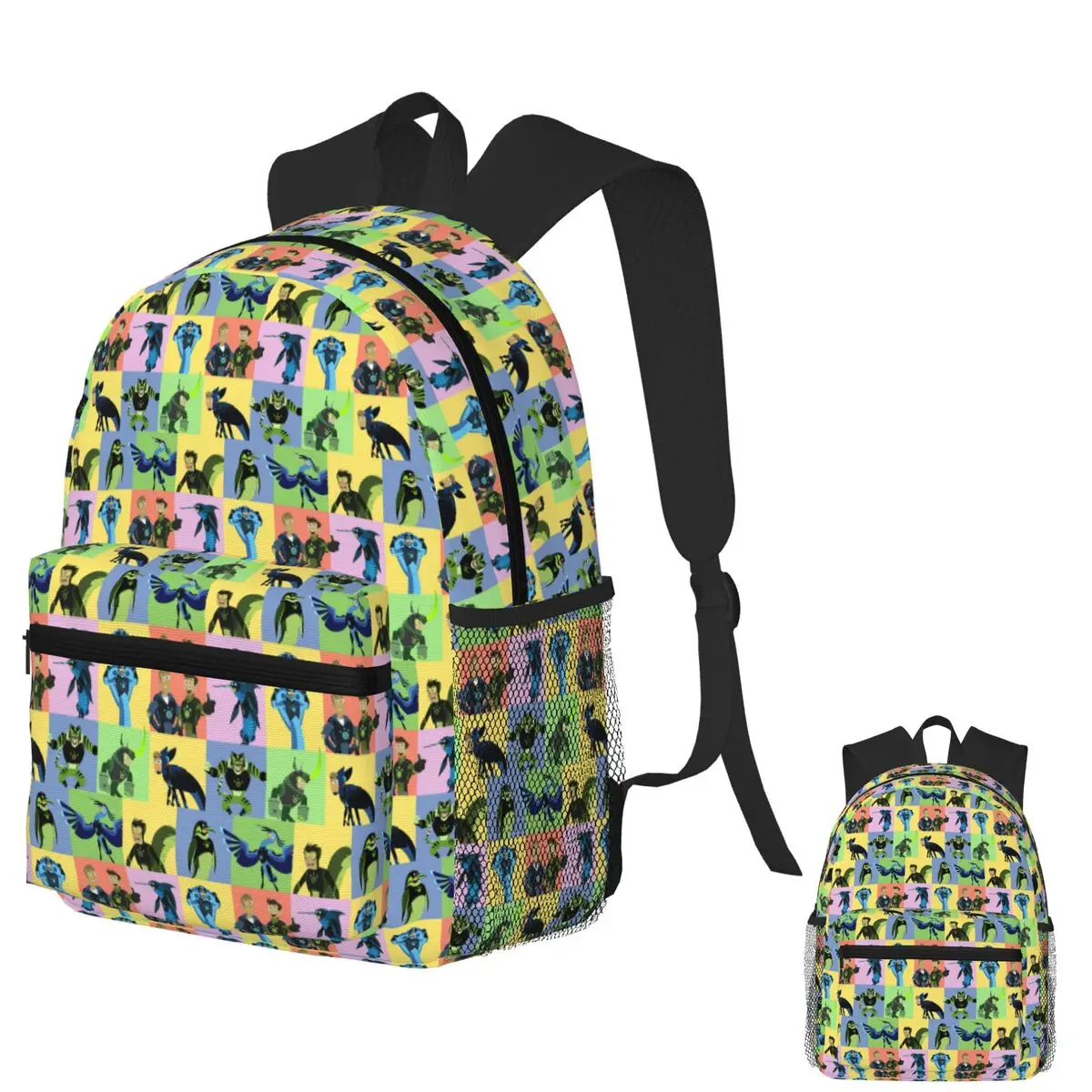 

Wild Kratts Creature Powers Student Backpack School Bag Hiking Travel Daypack for Men Women Fashion Bookbag Shoulder Bags