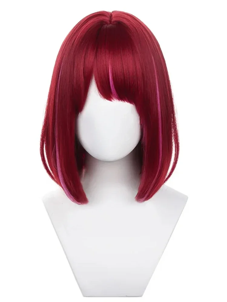 

Anime Arima Kana Cosplay Wig Party Halloween short Red Mixed Pink cosplay wigs synthetic Anime Oshi No Ko