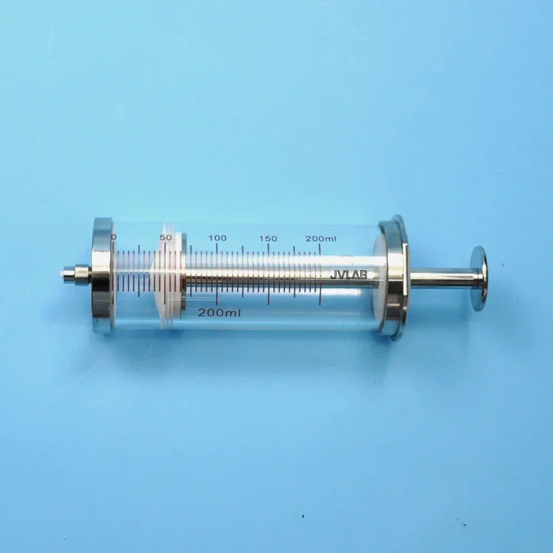 Large 200mL Syringe Gastight Airtight Precision Syringe Air Tightness Glass Syringe Pump Matching Sampler With PTFE Piston 200ml