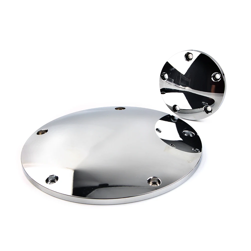 5-Hole Smooth Domed Derby Timing Timer Cover for Harley Heritage Softail Road Glide Custom FLTRX & for '99-'17 Dyna