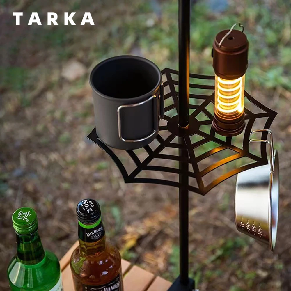 

TARKA Light Holder Camping Lantern Stand With Tray Foldable Grounding Light Racks Lantern Hangers Set Fishing Hiking Supplies