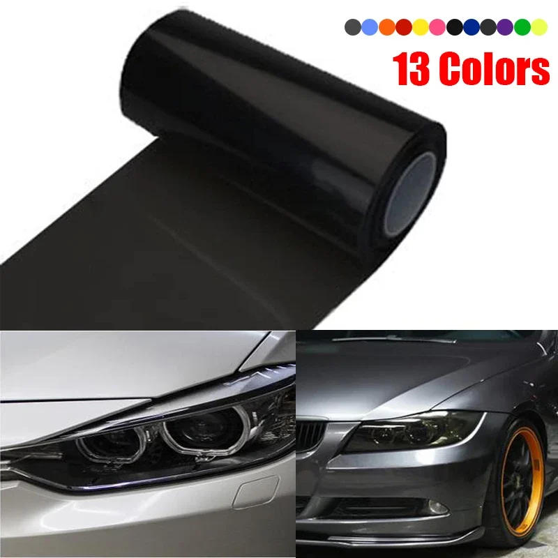 Car Light Headlight Taillight Tint Vinyl Film Sticker 30x60cm Sheet Fog Light Rear Lamp Matt Film Auto Car Accessories 13 Colors