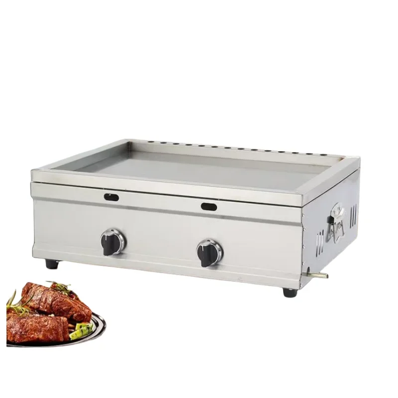 

Practical Commercial LPG Steak Burger Squid Frying Pan Grill Cast Iron Plate Oven