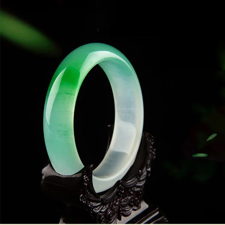 

Natural Myanmar Jade Jade 54mm-62mm bracelet Princess jewelry bracelet send mom send girlfriend gift