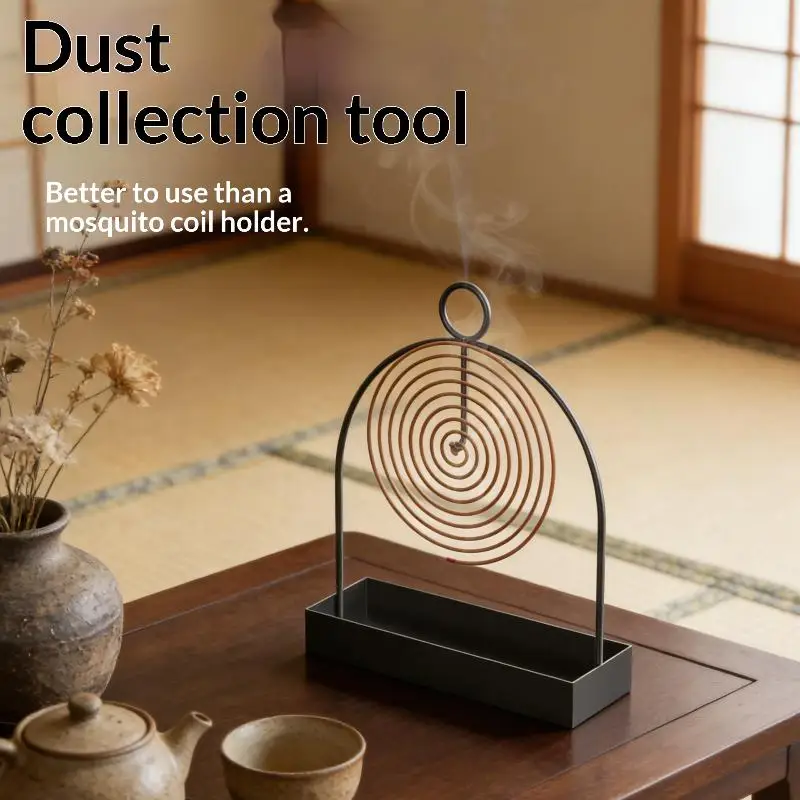 Mosquito Coil Holder With Tray Nordic Style Spiral Summer Iron Mosquito Repellent Incenses Rack Plate Home Accessories Creative