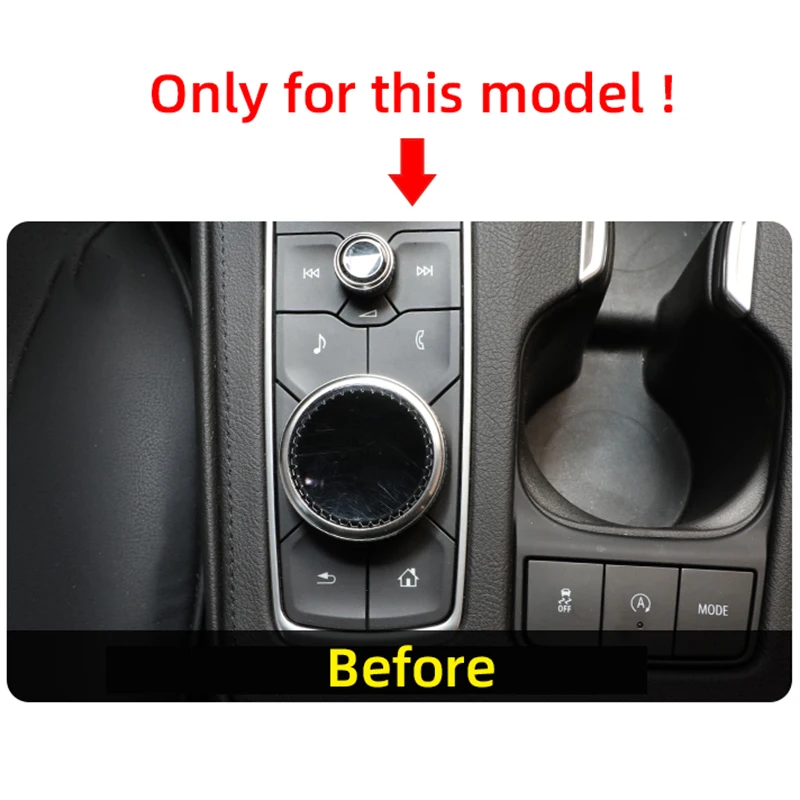 For Cadillac CT4 CT5 XT4 XT5 XT6 Multimedia Navigation Volume Adjustment Knob Trim Ring Metal Protective Cover Interior Supplies