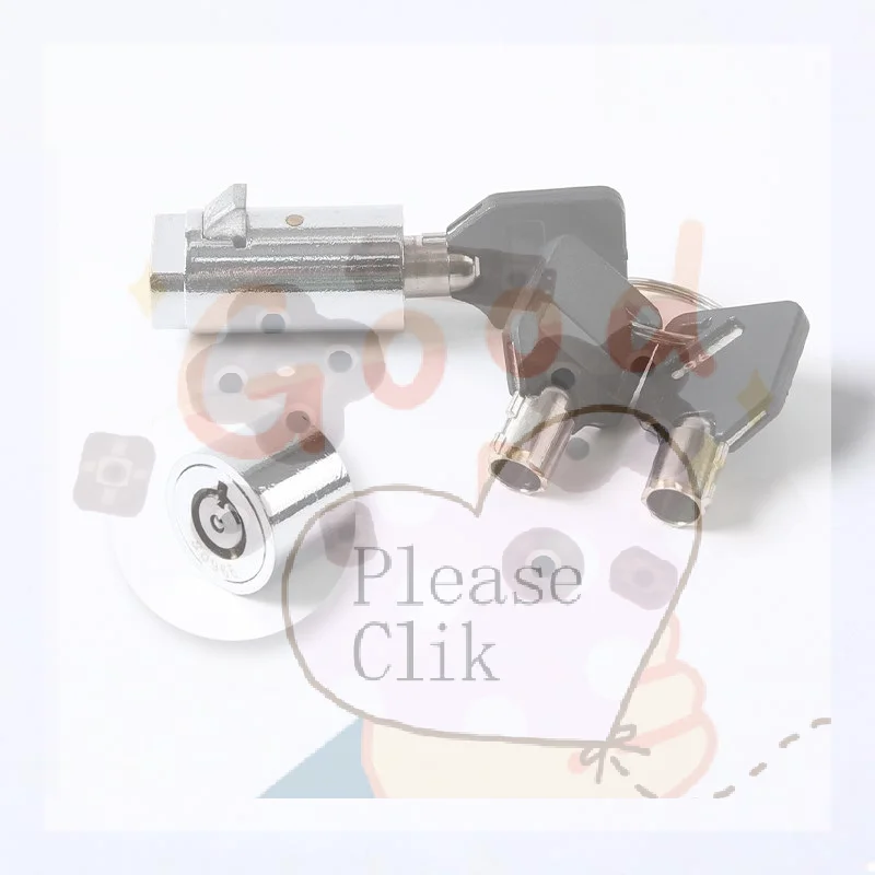 【HG】1 Set Keyed Alike System With Durable Tubular Keyway Design Universal Vending Machine Security Lock Kit