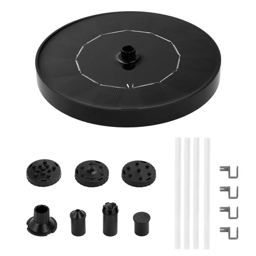 Imagen 2 del producto Bomba de fuente Solar, Panel Solar flotante, fuente de agua para baños de pájaros con 4 boquillas para jardín, piscina de agua al aire libre, decoración de estanque