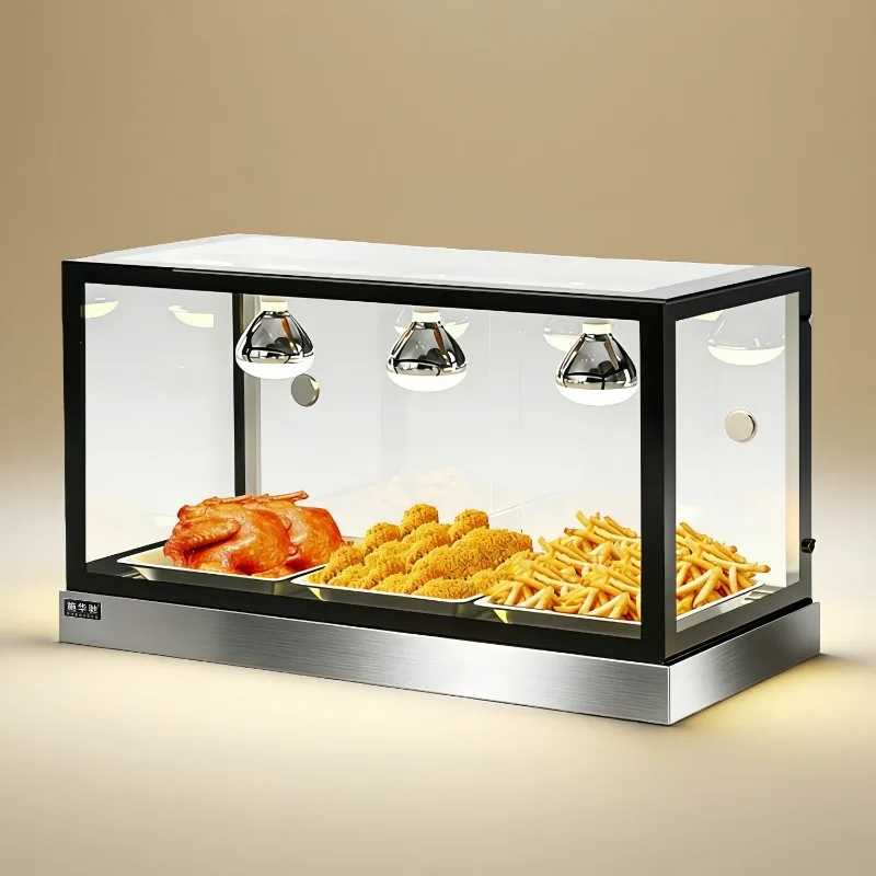 Small incubator heating stall burger chestnut Yuba lamp food insulation display cabinet