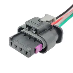 1/5/10Set 4 Pin Fuel Injector Intake Pressure Nitrogen Oxygen Sensor Plug Water Temperature Connector Pigtail 1718657-1