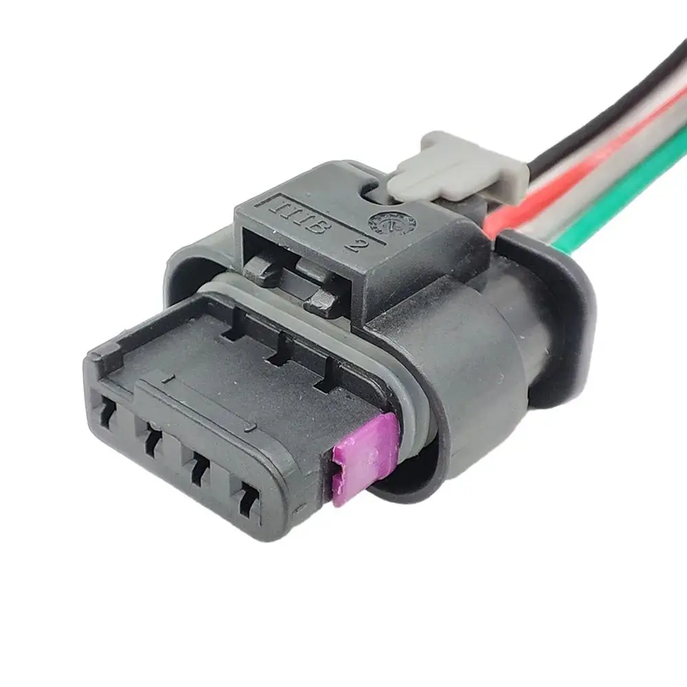 1/5/10Set 4 Pin Fuel Injector Intake Pressure Nitrogen Oxygen Sensor Plug Water Temperature Connector Pigtail 1718657-1