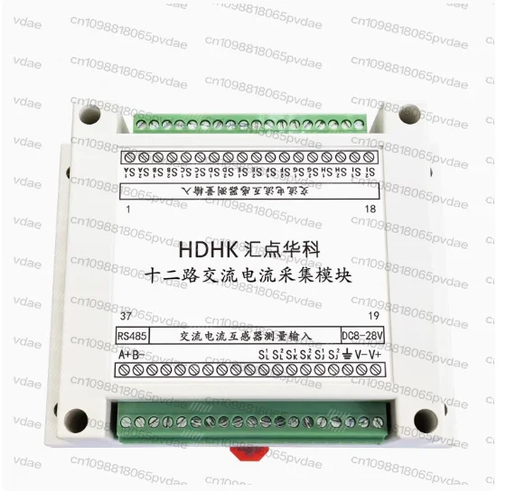 Multichannel 16-Channel AC Current Frequency Measurement Acquisition Module RS485 Sensor Transmitters MODBUS-RTU