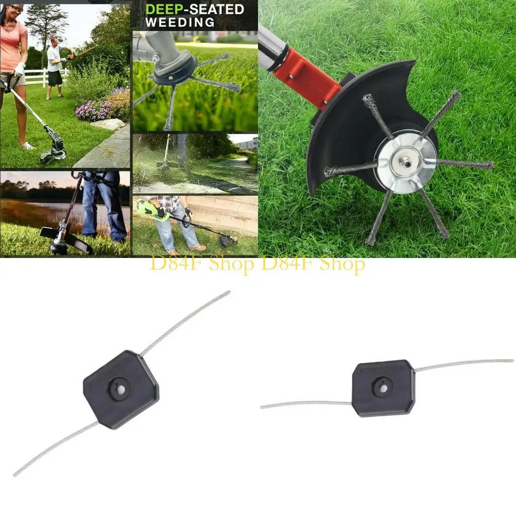 

D84F 150mm Steel Wire Wheel Garden Brush Lawn Mower Grass Eater Trimmer Brush