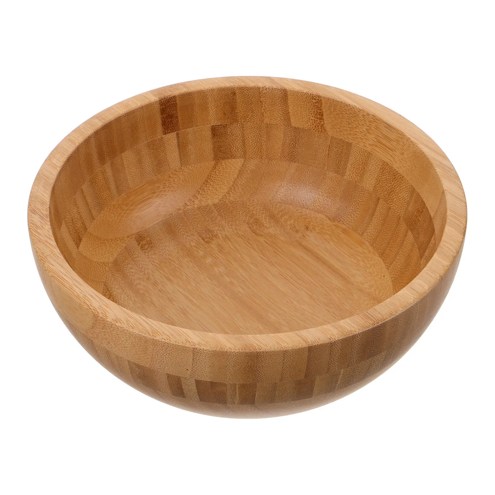 

Versatile Round Wooden Bowl Compact Portable Rustic Style Natural Wood Grain Salad Serving Fruit Bowl Indoor Outdoor Use