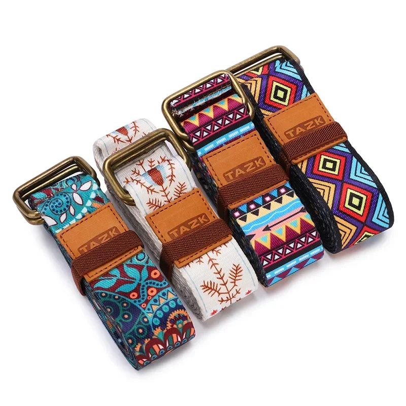2.5M Vintage Ethnic Style Yoga Strap Yoga Belts Indoor Dance Fitness Body Building Training Stretching Band Yoga Accessories