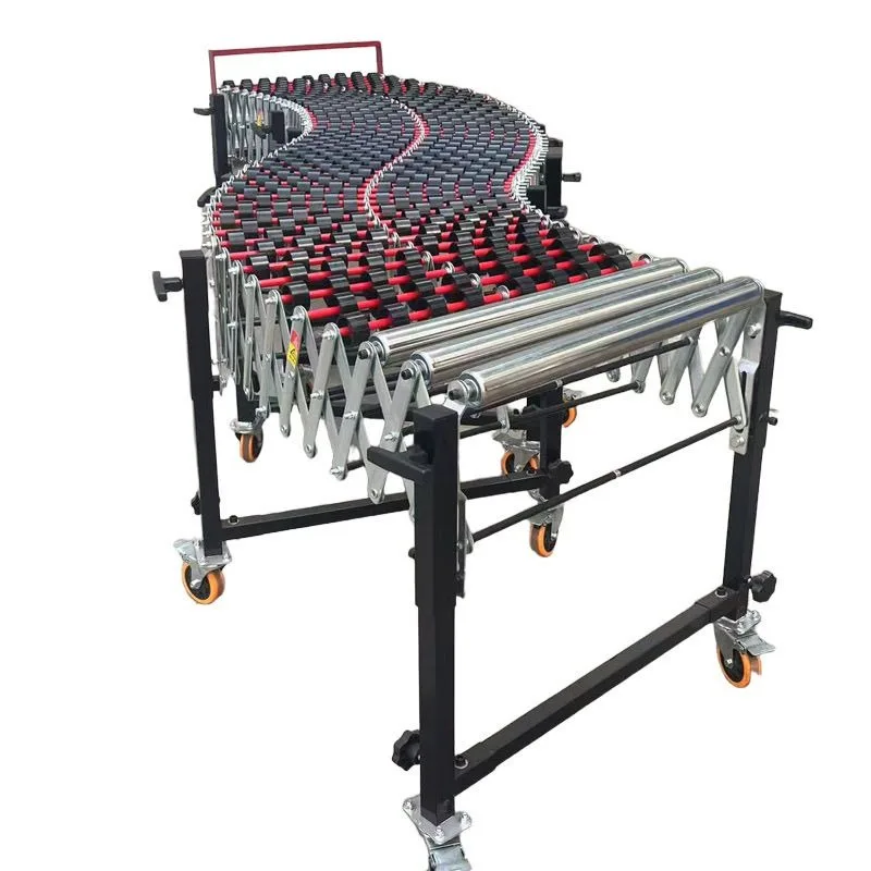 Unpowered conveyor belt, loading and unloading cargo lifting and telescopic slide