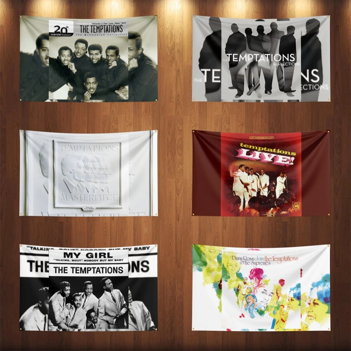 

3x5 Ft Heavy Rock Band T-The-TemptationsS Flag Polyester Digital Printing Banner for Bedroom Wall Art Out Door Tapestry Decora