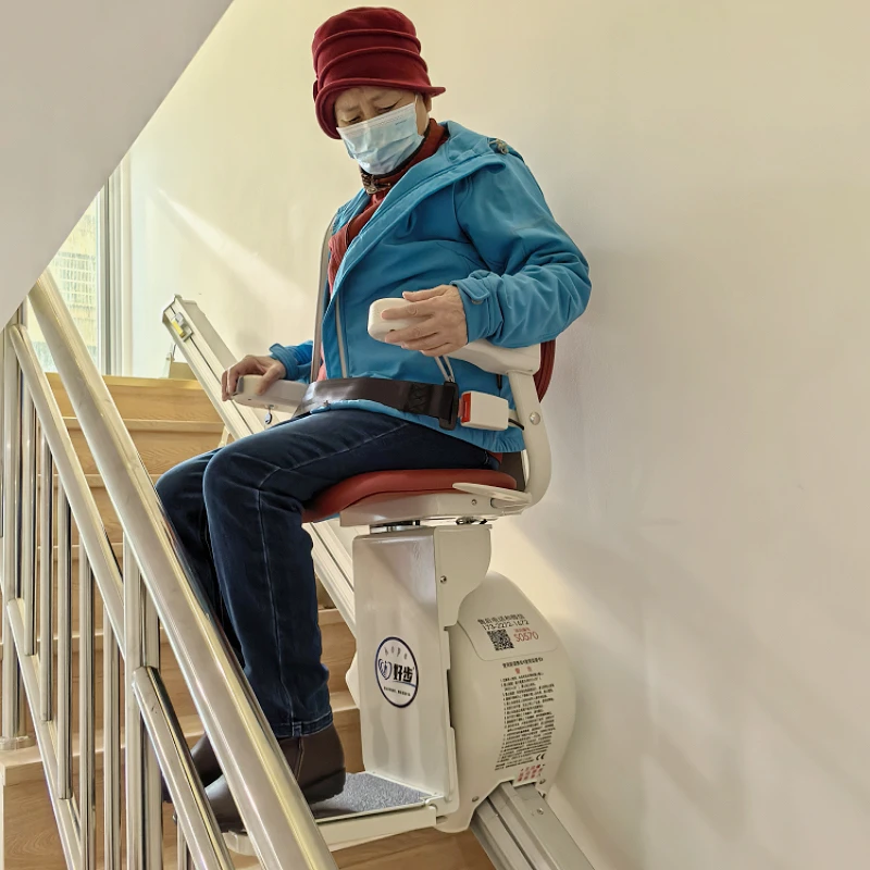 Modern Contemporary Home Elevator For The Disabled Electric Automatic Emergency Straight Stairlift Climbing Residential Elevator