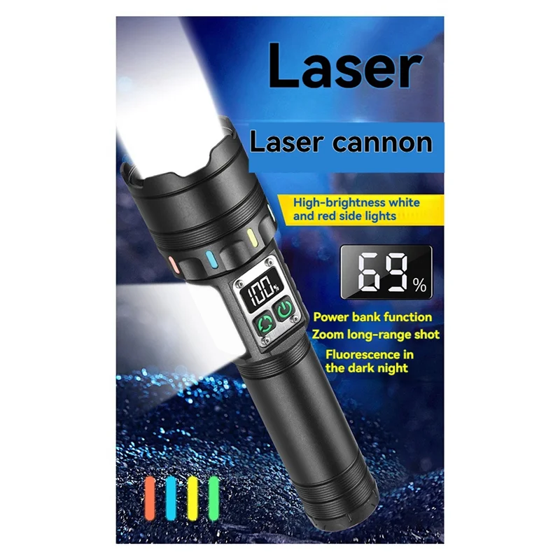 

B08B-Magnetic COB Flashlight USB Rechargeable Magnetic Flashlight Portable Hand Light Super Bright Flashlights