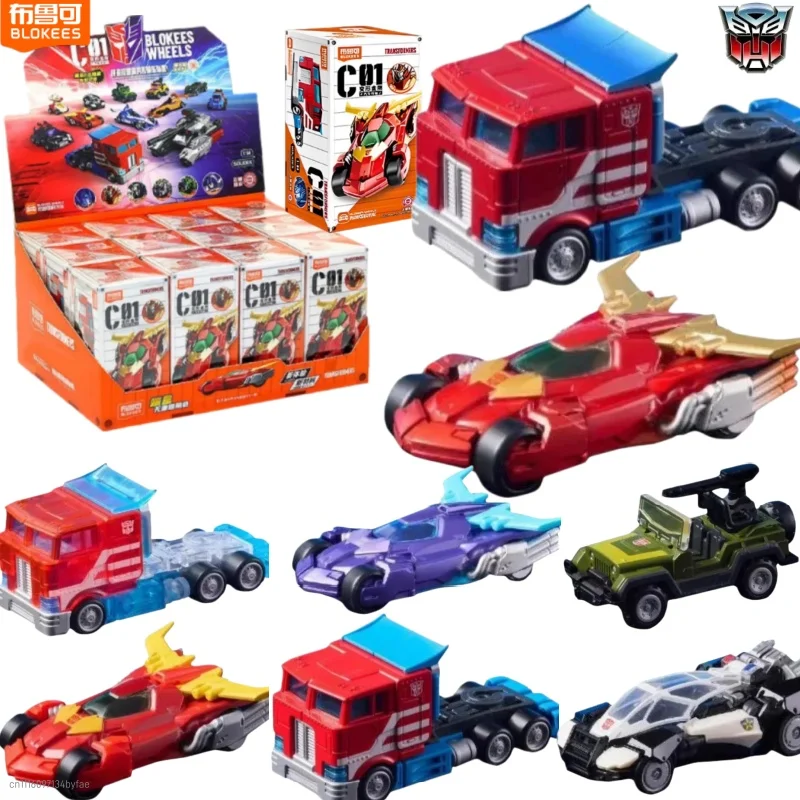 BLOKEES Transformers Block Car Leader C01 Première Édition Optimus Prime Megatron Modèle Assemblé Décoration de Bureau Jouet Cadeau