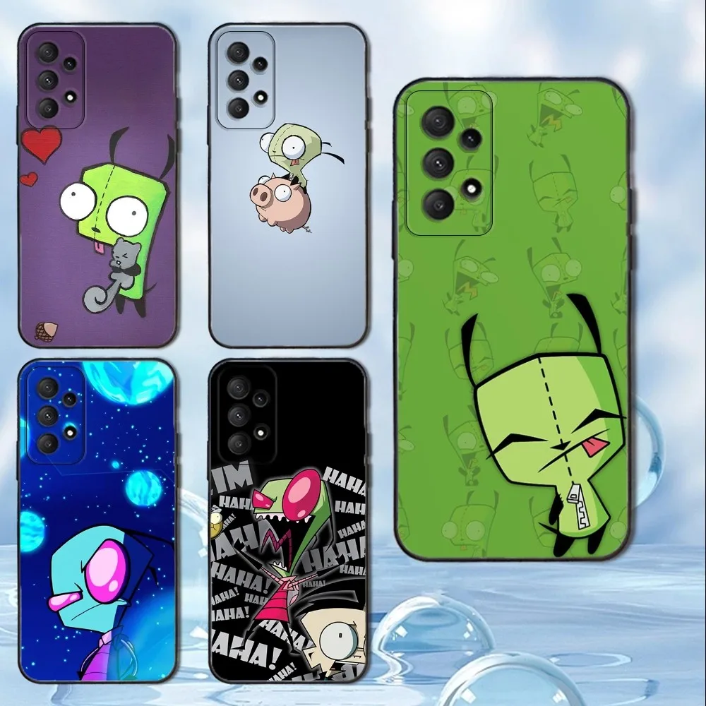 

I-Invader Zim Gir Phone Case For Samsung Galaxy A13,A21s,A22,A31,A32,A52,A53,A71,A80, Soft Black Cover