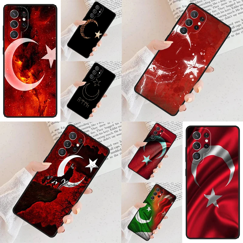 Funda para Teléfono Celular con Bandera de Turquía Ataturk para Samsung Galaxy S26 Ultra S25 S24 S23 S22 S21 S20 Note10